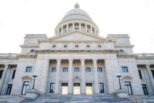Arkansas state capitol building front view